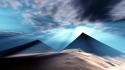 Clouds egypt skyscapes pyramids wallpaper