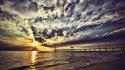 Clouds sun skyscapes sea wallpaper