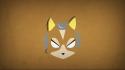 Minimalistic star fox brown background blo0p wallpaper