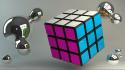3d render mangotangofox rubiks cube wallpaper