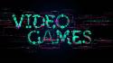 Abstract video games dark futuristic typography technology artwork wallpaper