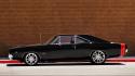 Black cars muscle charger 1970 widescreen wallpaper