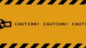 Caution multiscreen wallpaper