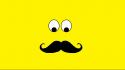 Eyes yellow men moustache guy mustache wallpaper