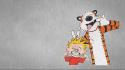 Hobbes funny friends and friendship comic strip wallpaper