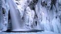 Japan winter waterfalls wallpaper