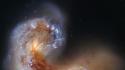 Outer space stars nasa hubble spiral galaxy wallpaper