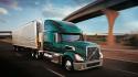 Trucks volvo peterbilt widescreen wallpaper