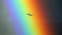 Aircraft rainbows wallpaper