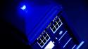Blue tardis science fiction doctor who police box wallpaper