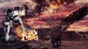 Flames soldiers war robots smoke fight photomanipulation wallpaper