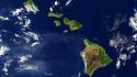 Hawaii From Satellite wallpaper