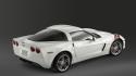 White Corvette Rear Angle wallpaper