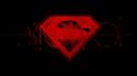 Dc comics superman logo black background wallpaper