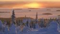 Landscapes nature winter finland national park wallpaper