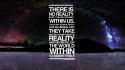 Space text quotes typography reality night sky wallpaper