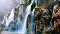 Spain the river waterfalls source wallpaper