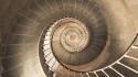 Spiral stairs wallpaper