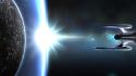 Star trek online spaceships multiscreen odyssey wallpaper
