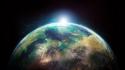 Sun outer space world earth wallpaper