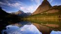 Water mountains landscapes lakes skyscapes wallpaper