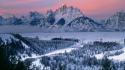 Winter dawn wyoming grand teton national park wallpaper
