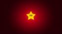 Abstract video games red stars mario wallpaper