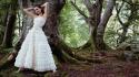 Actress celebrity high heels wedding dresses white wallpaper
