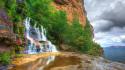 Falls australia national park new south wales wallpaper