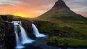 Mountains landscapes nature iceland waterfalls wallpaper