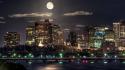 Nature night world moon usa boston capital massachusetts wallpaper