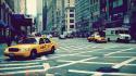 Streets new york city taxi wallpaper