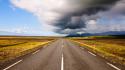 Clouds landscapes nature national geographic iceland roads wallpaper