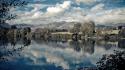 Clouds landscapes nature national geographic italy lakes reflections wallpaper