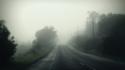 Landscapes fog silent hill roads wallpaper