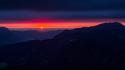 Sunset clouds landscapes nature night germany hills bavaria wallpaper