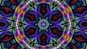 Abstract fractals circles psychedelic wallpaper