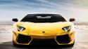 Cars italian luxury sport yellow lamborghini aventador lp700-4 wallpaper