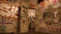 Paris graffiti urban metro subway abandoned saint martin wallpaper
