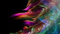 Abstract artistic waves colors wallpaper
