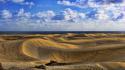 Clouds desert deviantart dunes skyscapes dune tracks wallpaper
