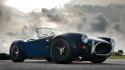 Clouds retro roads old cars shelby cobra wallpaper