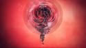 Red valentines day holidays digital art roses harmony wallpaper