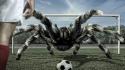 Soccer balls gate spiders football ball wallpaper