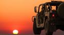 Sunset military cars israel idf wallpaper