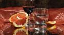 Water orange glasses alcohol wine vines wallpaper