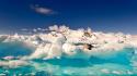 Ice snow artwork skyscapes wallpaper