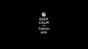 Kombat keep calm and black background logo wallpaper