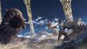Monsters boys capes fighters sandworm wallpaper