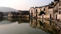 Nature china national geographic villages lakes reflections wallpaper